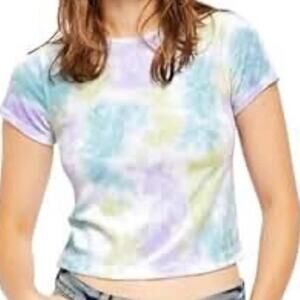 Free People l Tie Dyed Velveteen Tee Small